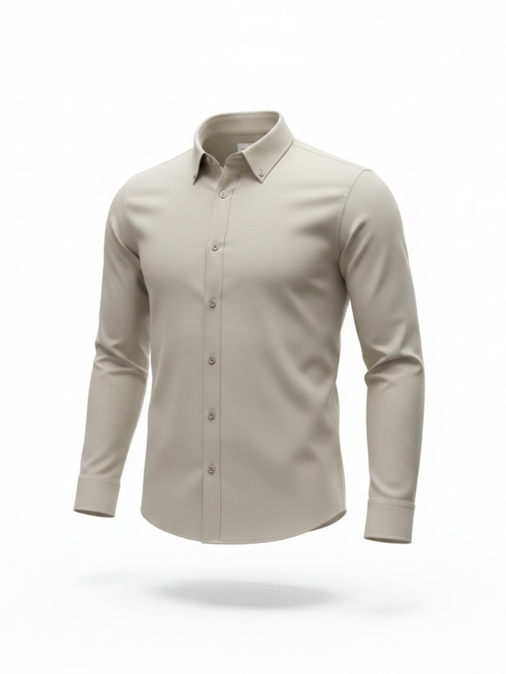 Five Four Gray Button-Up Shirt size large